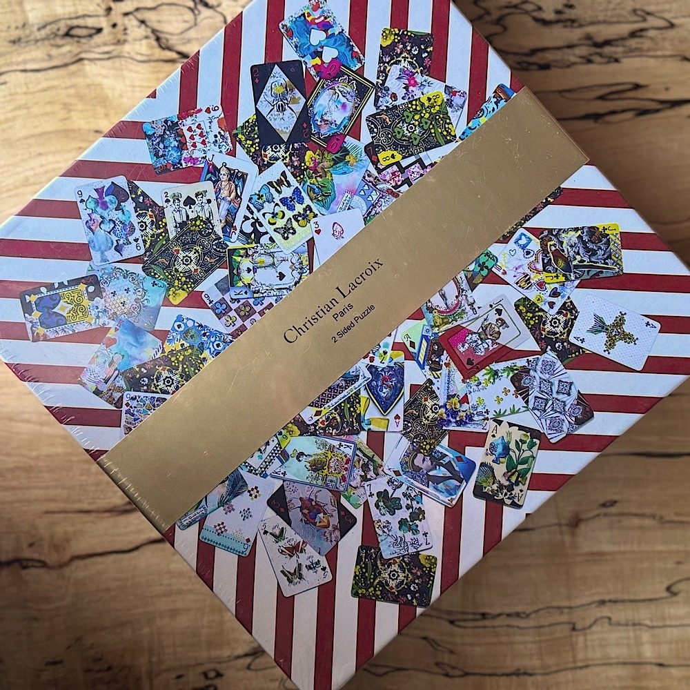 NIB Christian Lacroix Maison De Jeu 250 Piece 2 Sided Puzzle